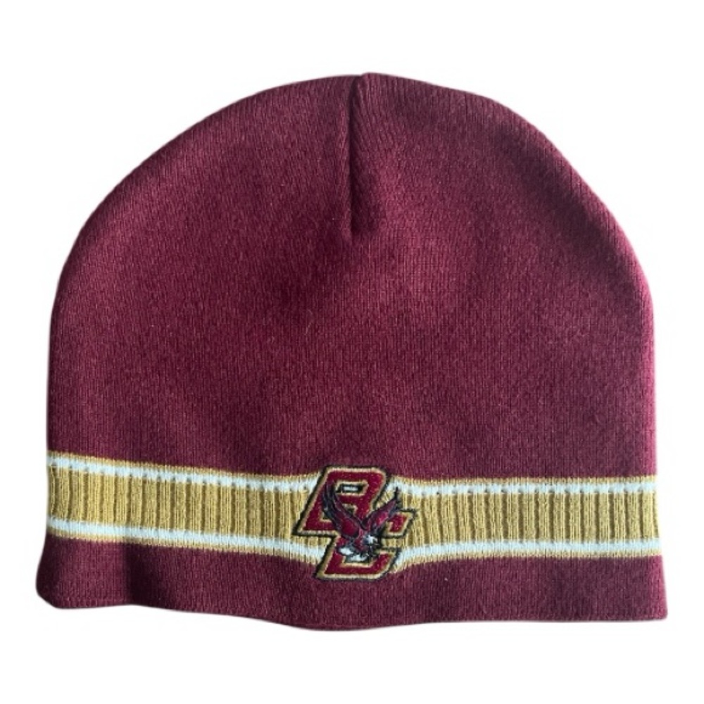Boston College Eagles Burgundy and Gold Knit Hat